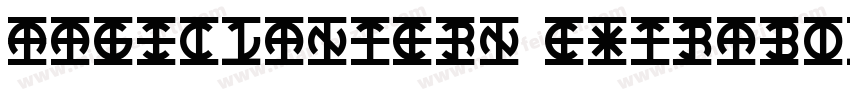 MagicLantern ExtraBold字体转换